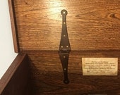 16th-18th Century Antique Reproduction 5 quot Full Inside Mount Strap Hinges for Trunks, Chests and Boxes