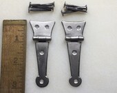 Small Half Strap Hinge with Forged Head Iron Nails