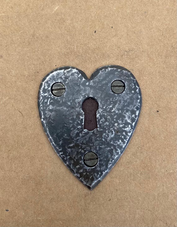 Hand Made Heart Escutcheon/ Keyhole Cover