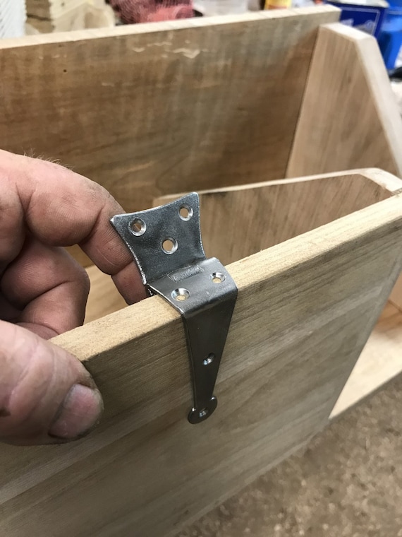 16th-18th Century Antique Reproduction 3 1/2"- Full Inside Mount- (cranked) Half Strap Hinges for Trunks, Chests and Boxes