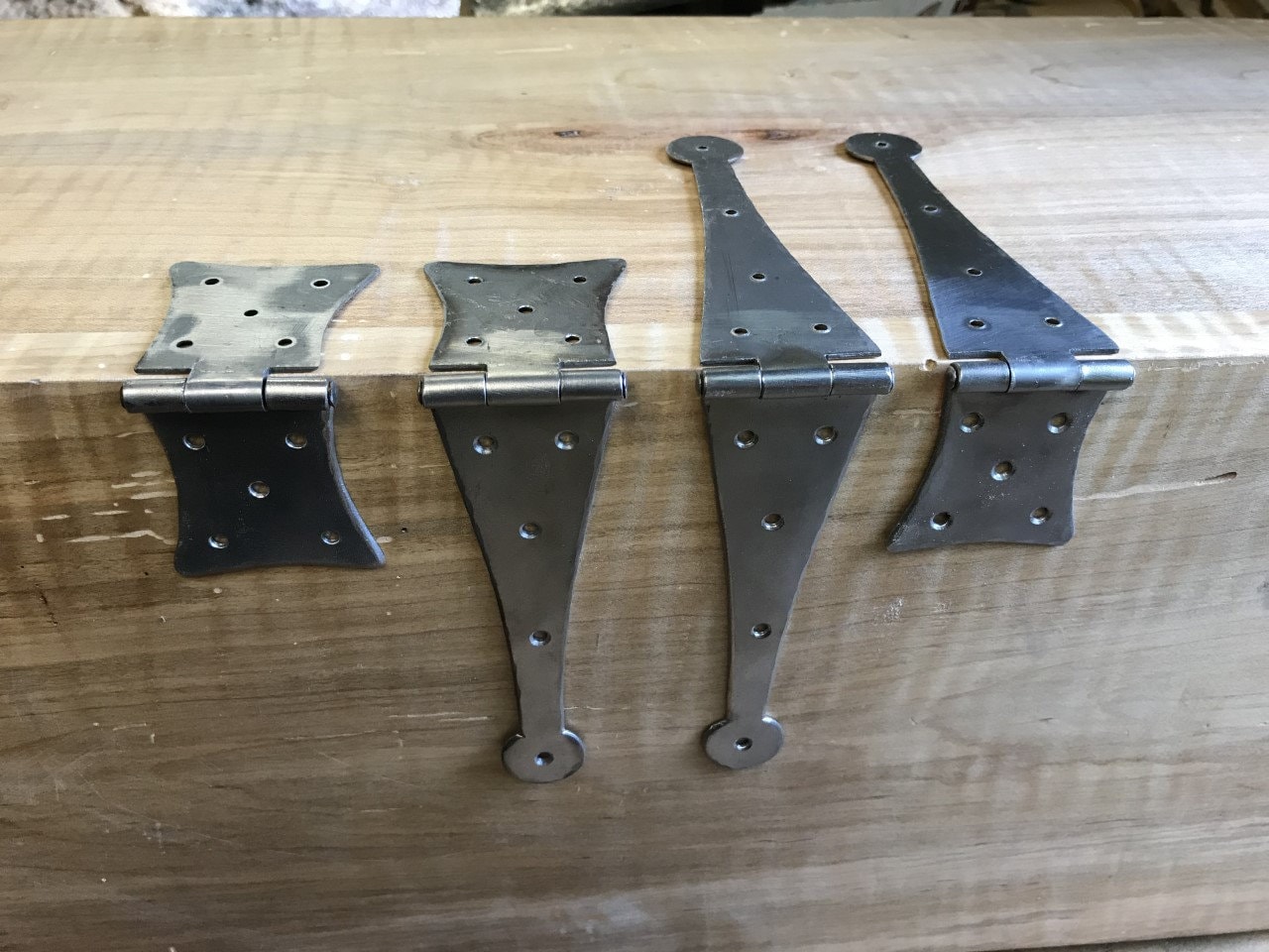 Large Reverse Pinned Full Strap Hinges and Half Strap Hinges With