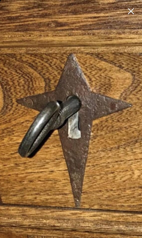 Hand Made Morning Star Escutcheon/ Keyhole Cover