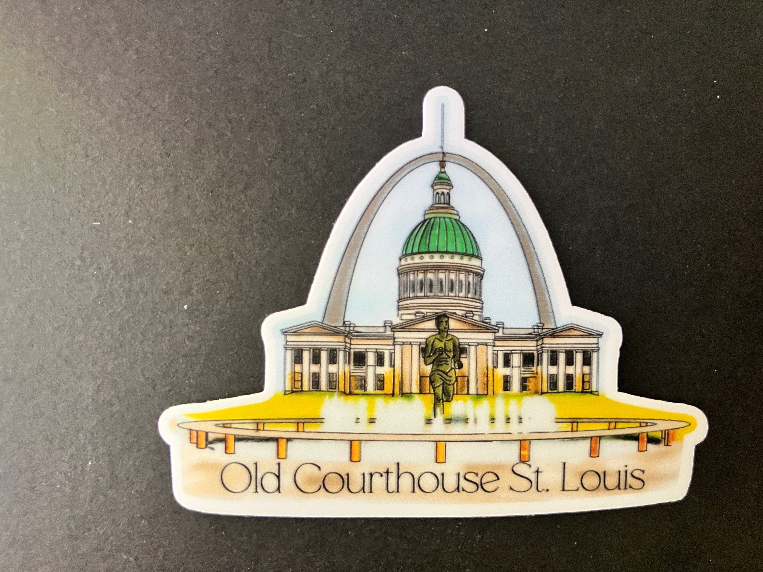 St. Louis Old Courthouse Sticker, 2.5
