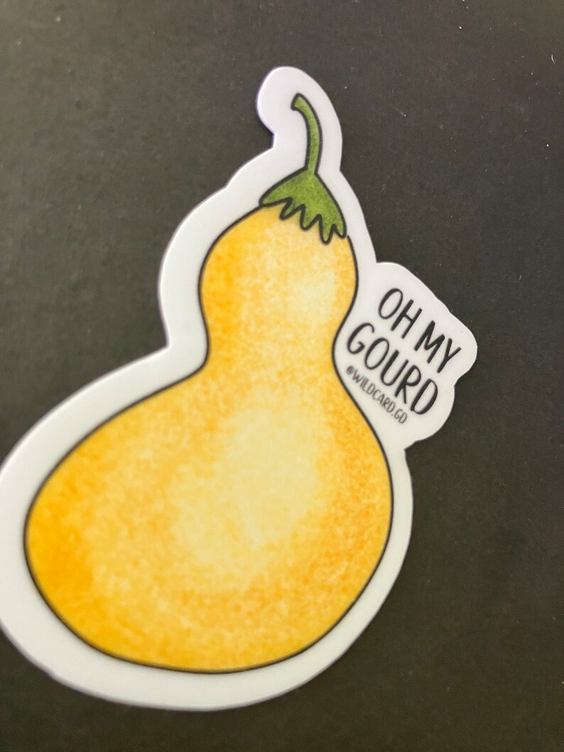 Oh My Gourd - Waterproof Matte Vinyl Sticker - 2.5