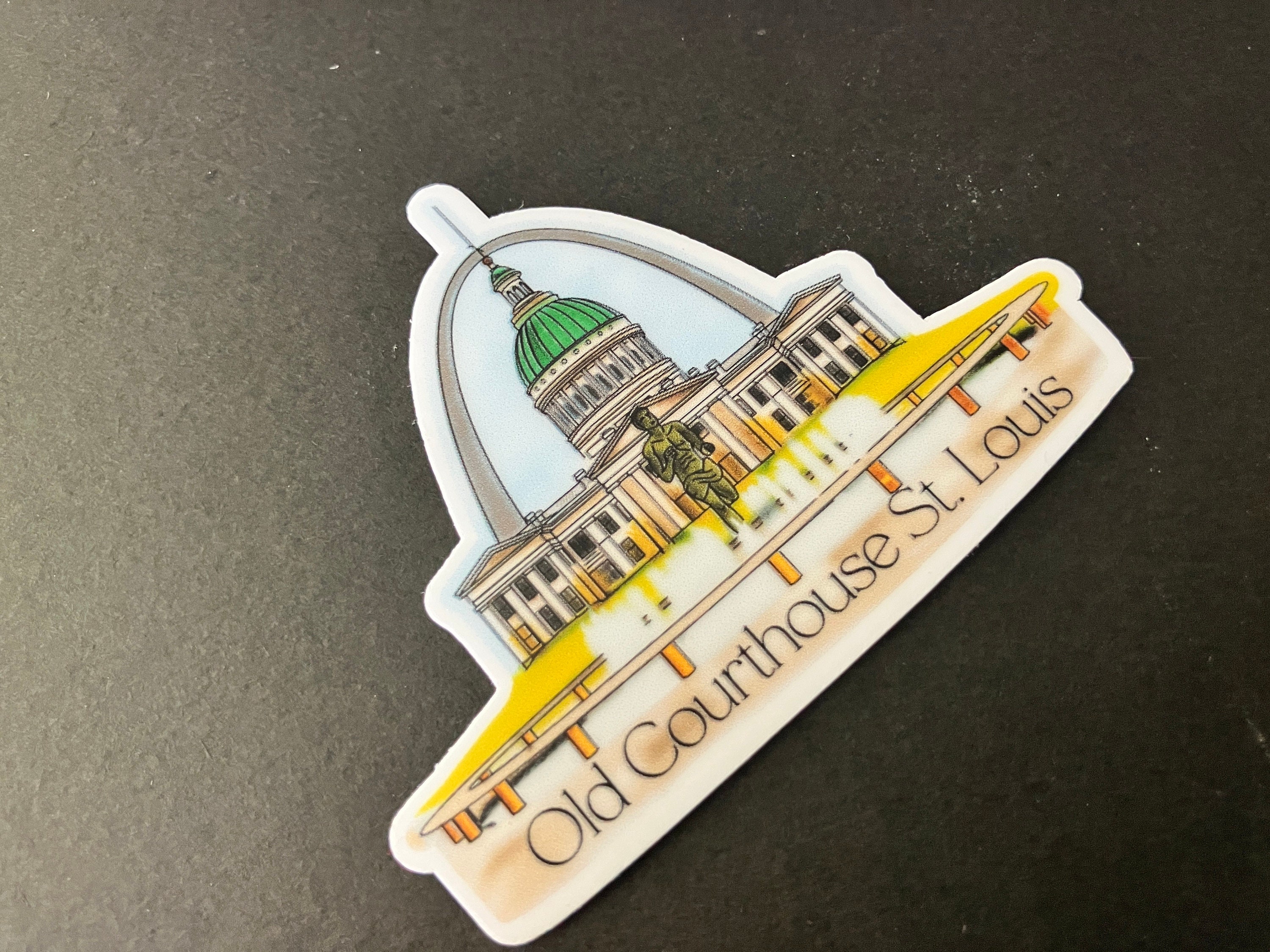 St. Louis Old Courthouse Sticker, 2.5