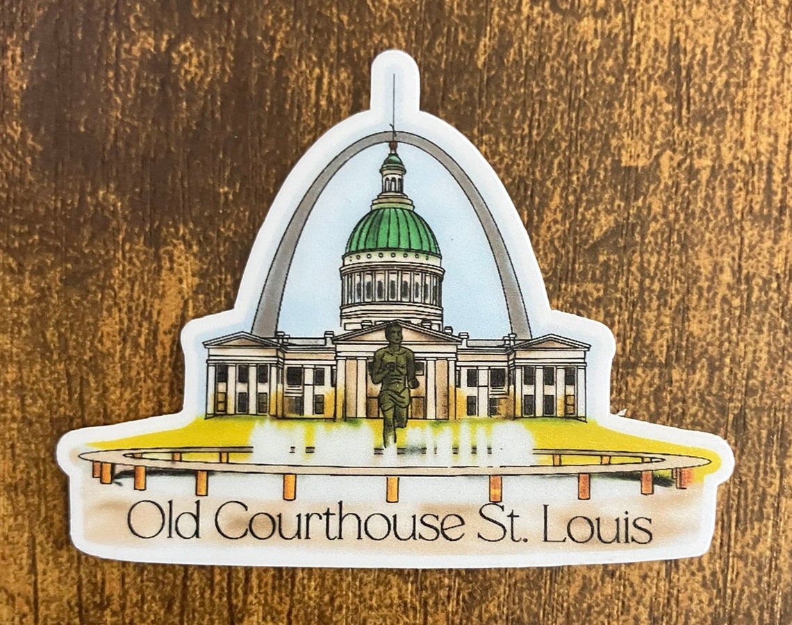 St. Louis Old Courthouse Sticker, 2.5
