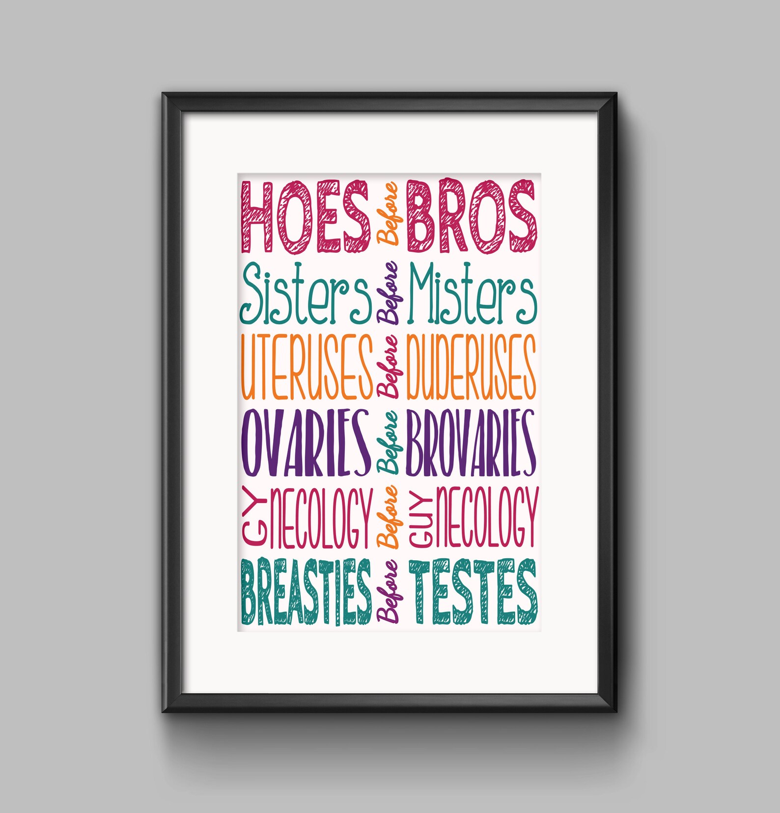 Hoes Before Bros Etsy