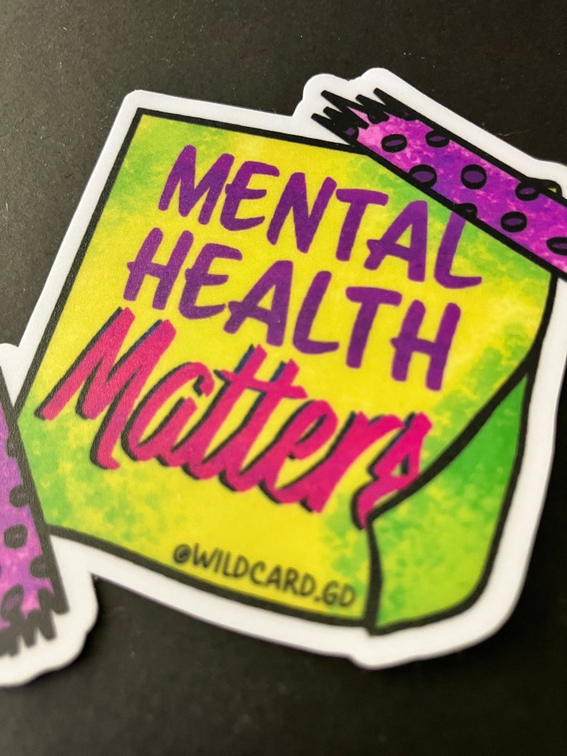 Mental Health Matters - 3" X 3" Waterproof Vinyl Matte Sticker - Etsy
