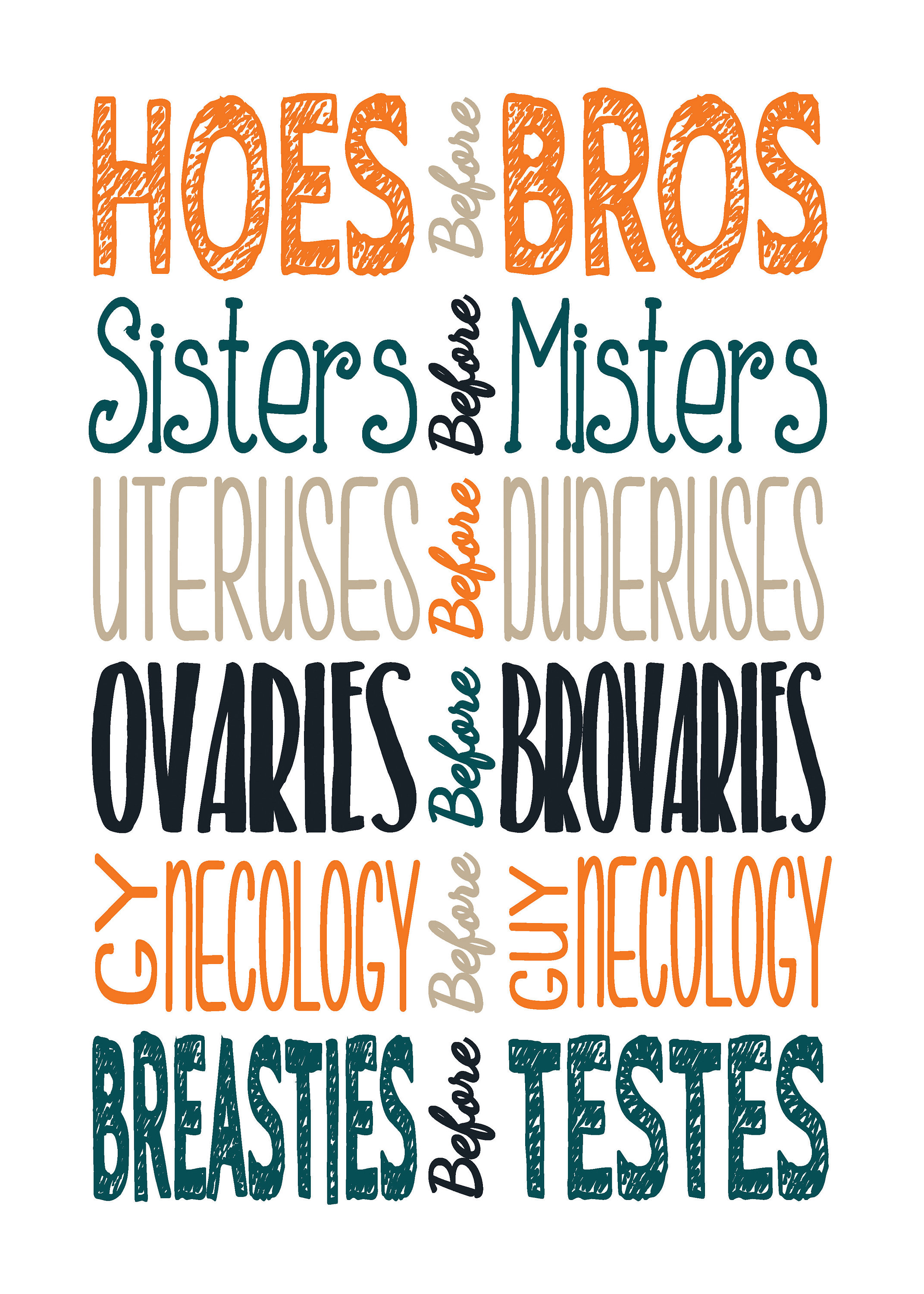 Hoes Before Bros Etsy