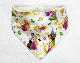 Magnetic Baby Toddler Drool Bib pink Disney Tangled Rapunzel