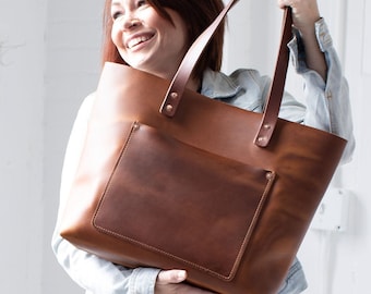 Leather Tote Bag, Leather Purse, Mother's Day Gifts - San Tan Leather