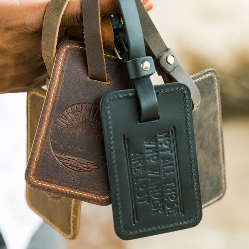 Luggage Tags Personalized Leather 