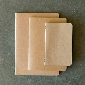 Journal Insert Refill 3x5, 5x7, 6x8, 80 pages, Double-sided, Lined or Unlined San Tan Leather image 3