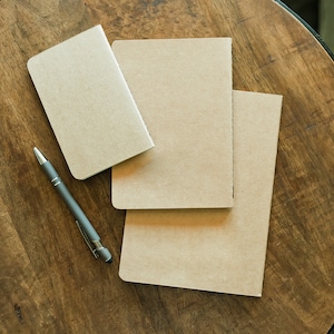 Journal Insert Refill 3x5, 5x7, 6x8, 80 pages, Double-sided, Lined or Unlined - San Tan Leather