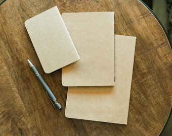 Journal Insert Refill 3x5, 5x7, 6x8, 80 pages, Double-sided, Lined or Unlined - San Tan Leather