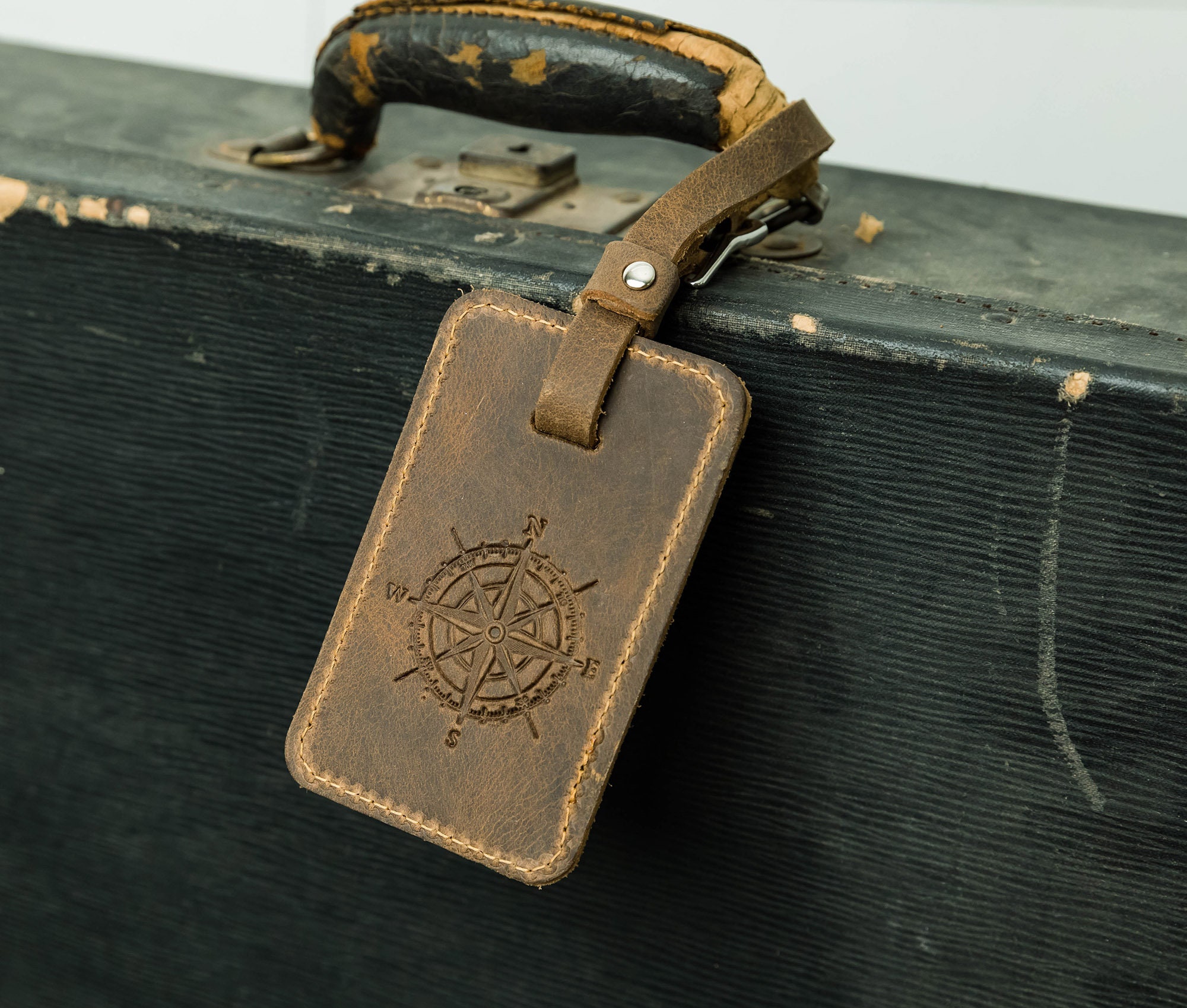 Luggage Tags Personalized Leather Luggage Tags Leather Etsy