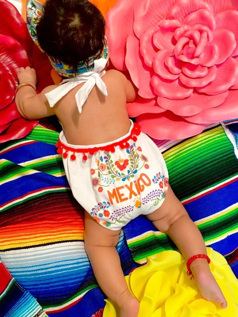 Baby Girl Rompers Mexicanitas Romper/body Suit Fiesta Outfit Etsy