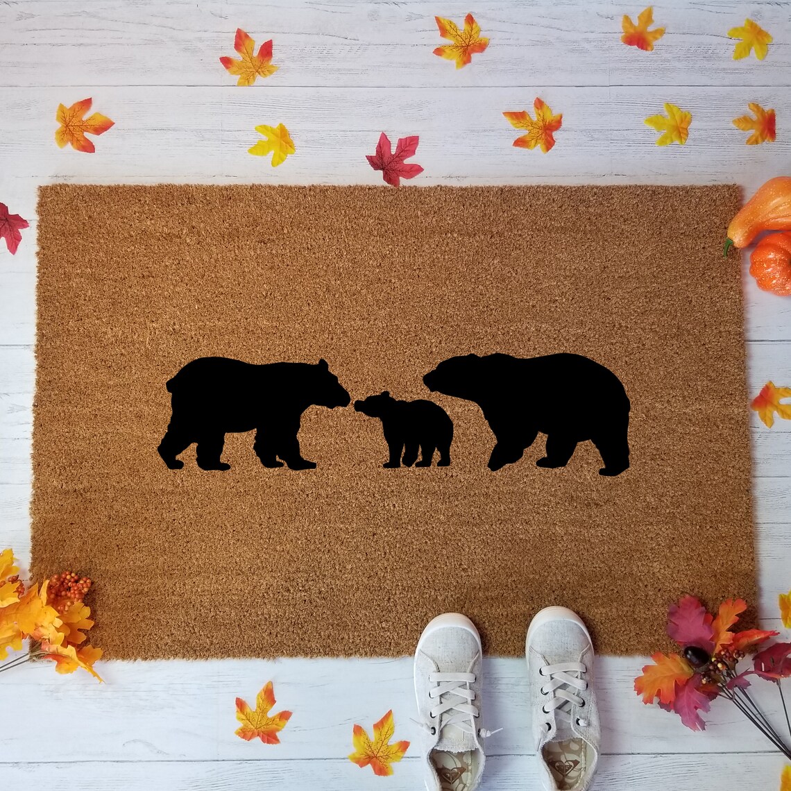 Bear Family Door Mat Door Mats Mat Custom Etsy
