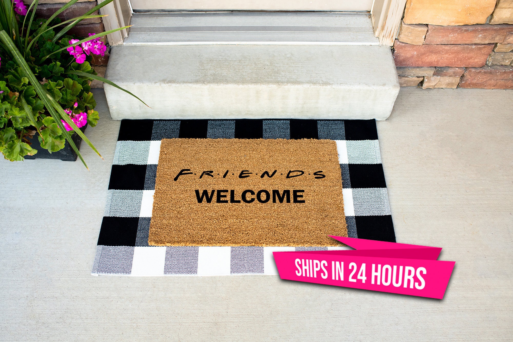 F.R.I.E.N.D.S Doormat Friends TV Show Gifts Mat Etsy