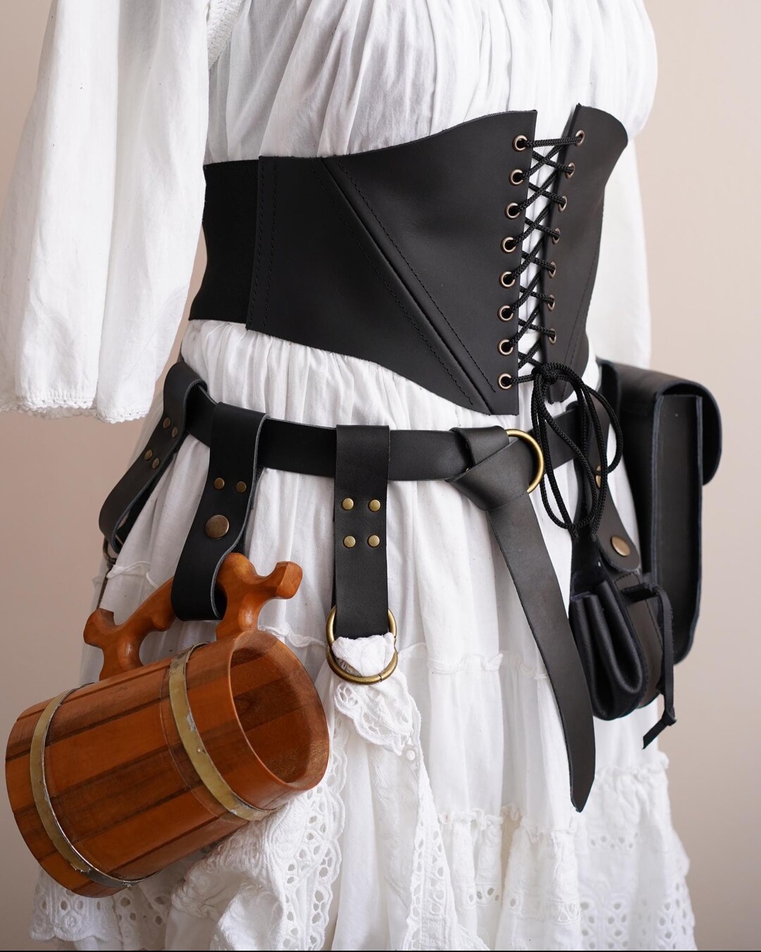 Handmade Accessory Set - 6-piece Adventure Bundle - Belt, Coin Pouch ...
