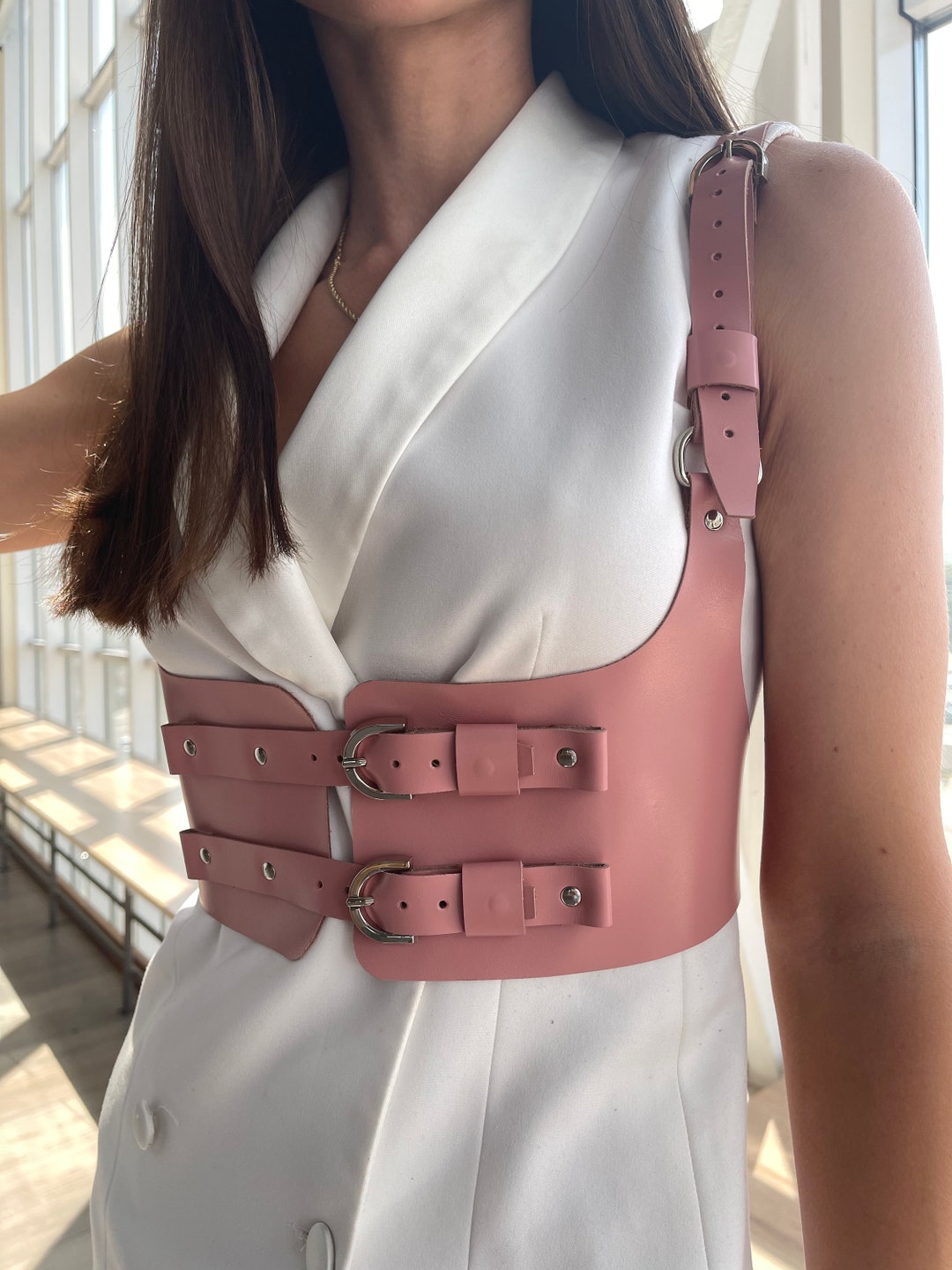 underbust harness corset