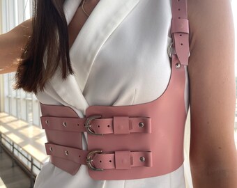 Corset Underbust Harness with suspenders women individual waist size