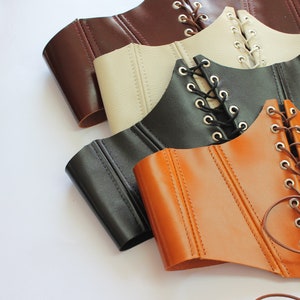 Genuine Leather Corset Top for Women Belt Handmade Individual Customer Size