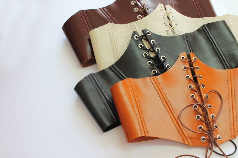 Corset top Belt Handmade Leather for women Waist Universal size