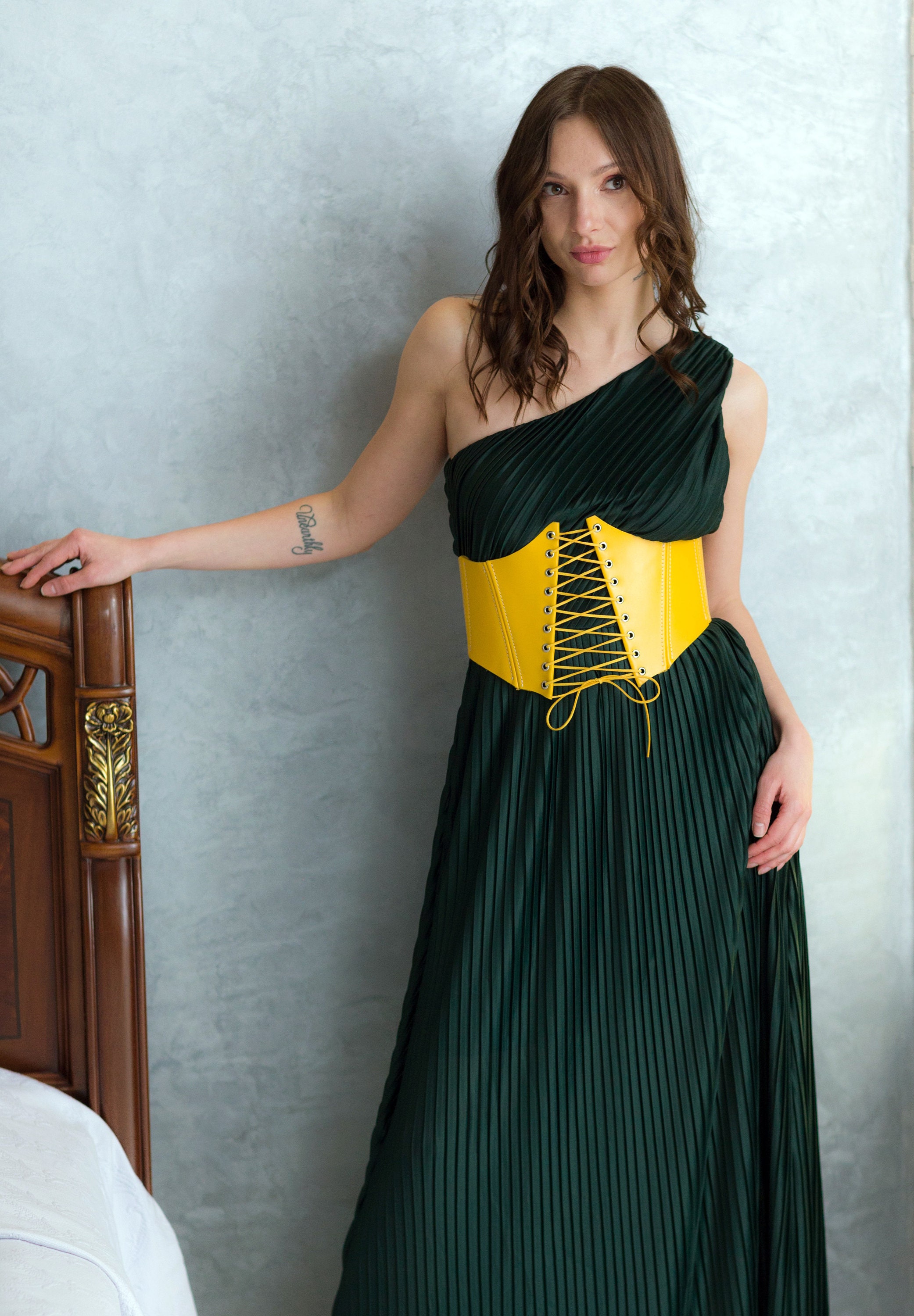 Yellow Corsets by LeCams Individual Waist Size Under Etsy