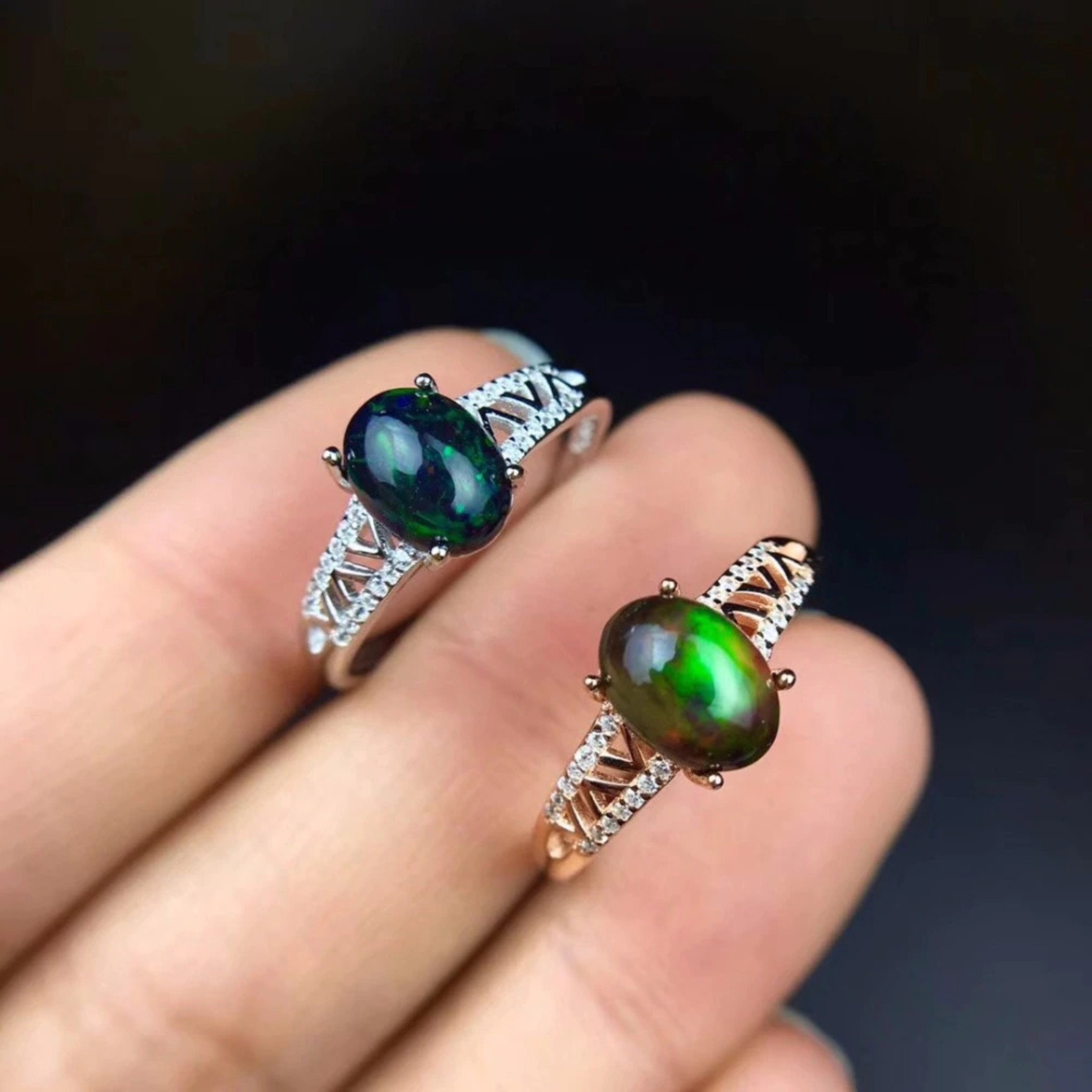 black opal engagement ring black opal engagement ring