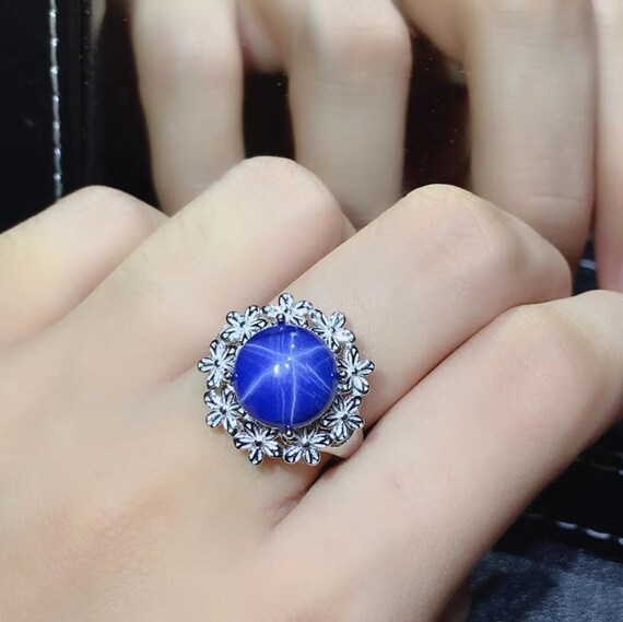 Genuine blue deals star sapphire ring