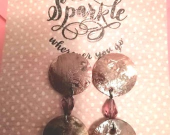 Earrings bronze danglers