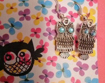 Earrings Owl small