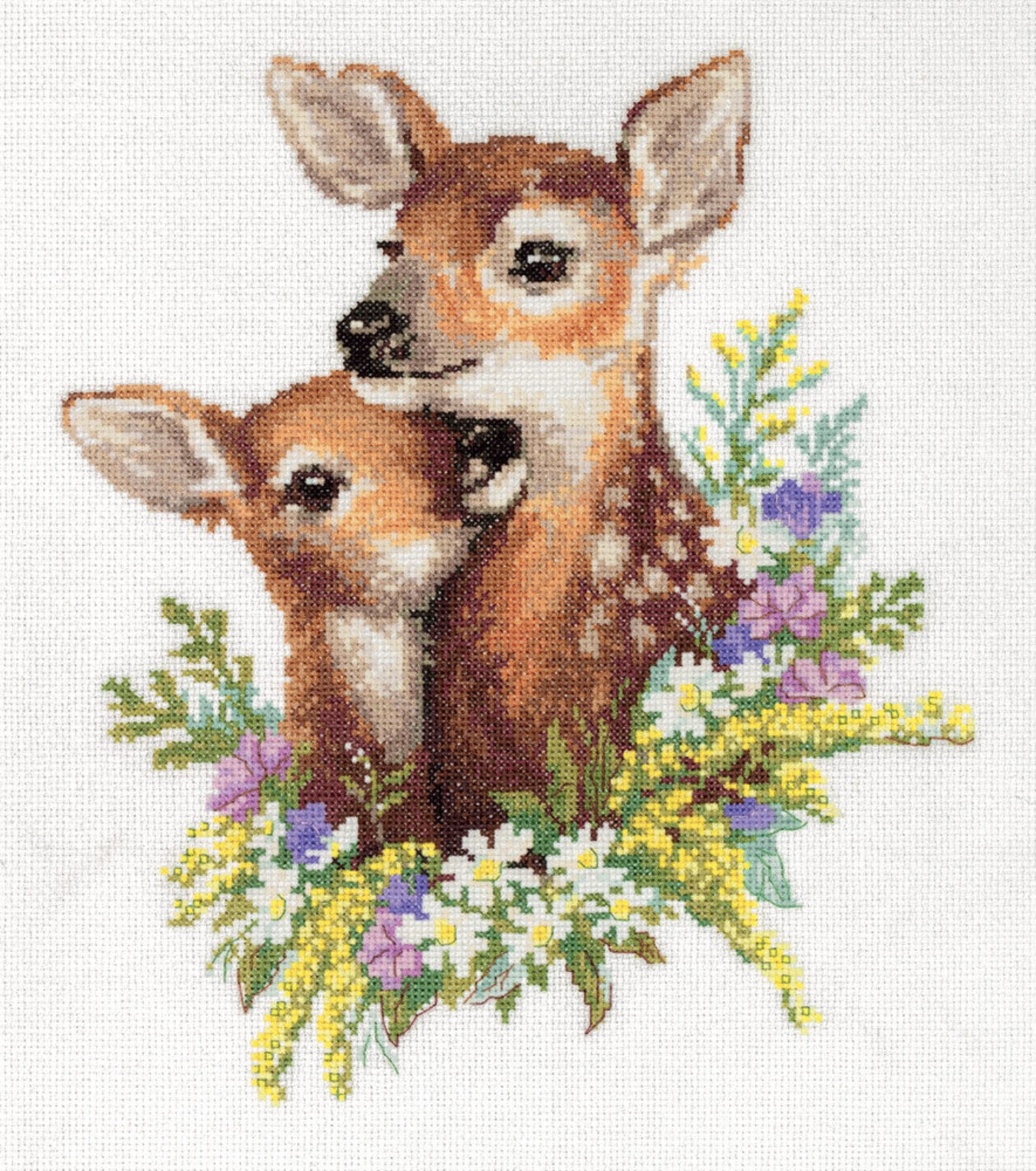 Олененок схема. Оленята вышивка Панна. Набор для вышивания Оленята Панна. Алмазная мозаика Олененок. Алмазная мозаика Панна.