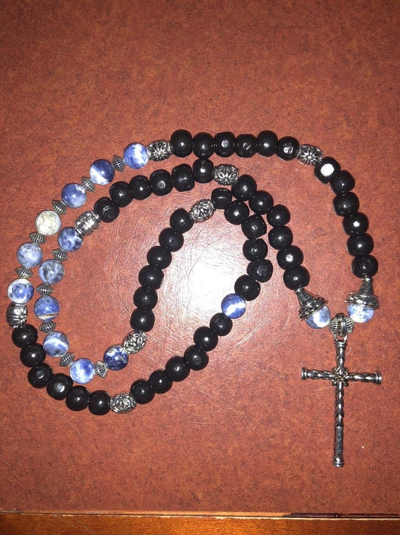Beaded Cross Necklace | Etsy