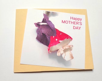 Cottagecore card for Mother's Day, mushroom card for special occasions