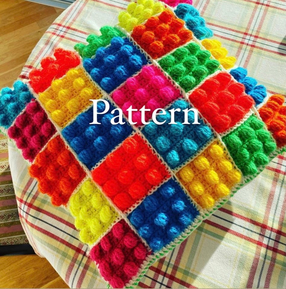 Pattern Lego Block Crochet Pattern Etsy