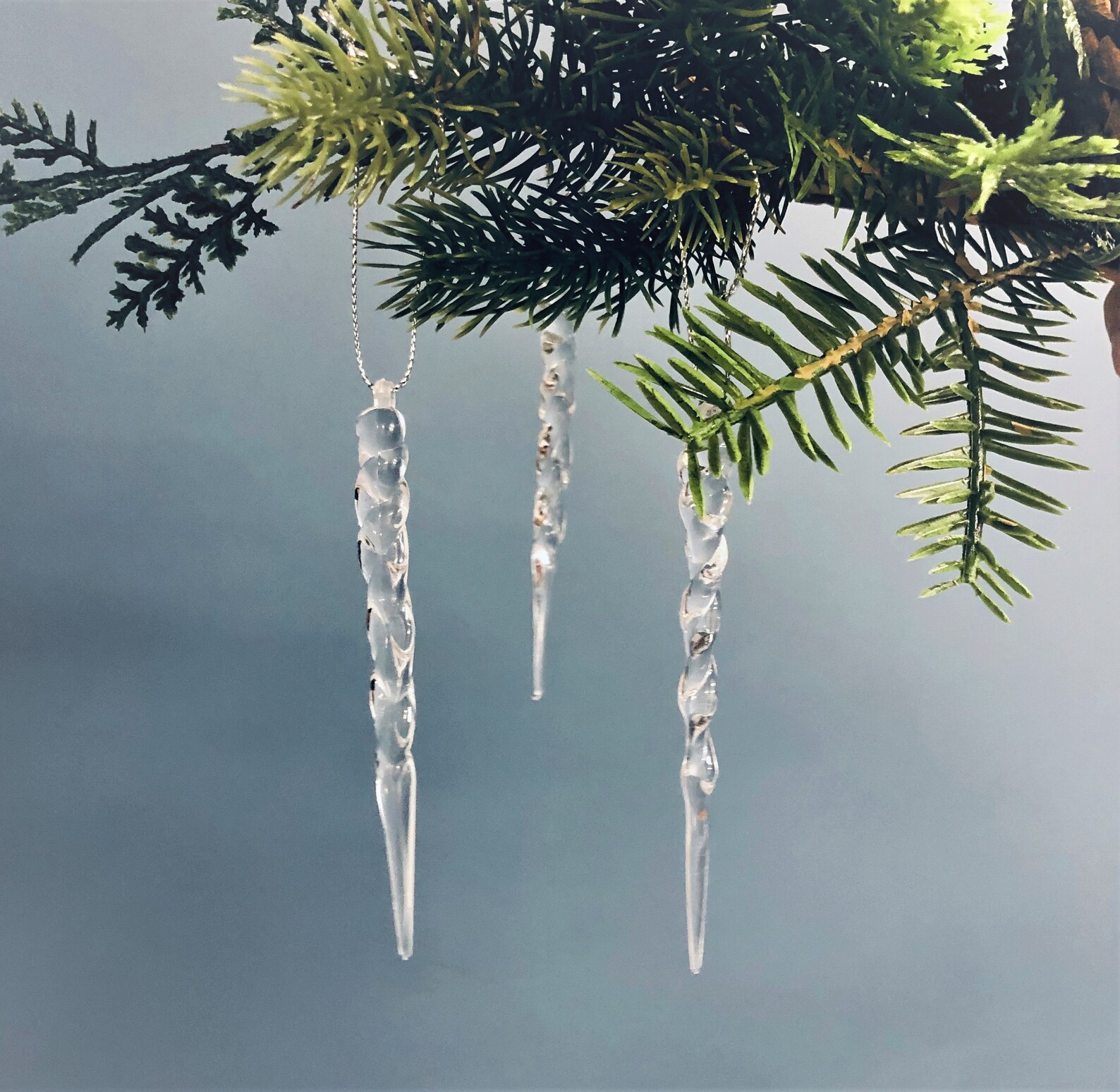 Pack of 12 Icicles for Christmas Tree Christmas Tree Hanging Etsy UK