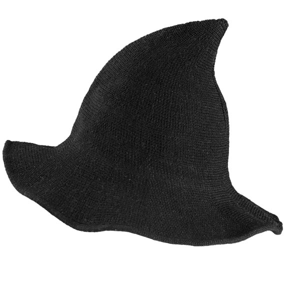 Cappello da strega in lana nera Accessori per costumi da strega