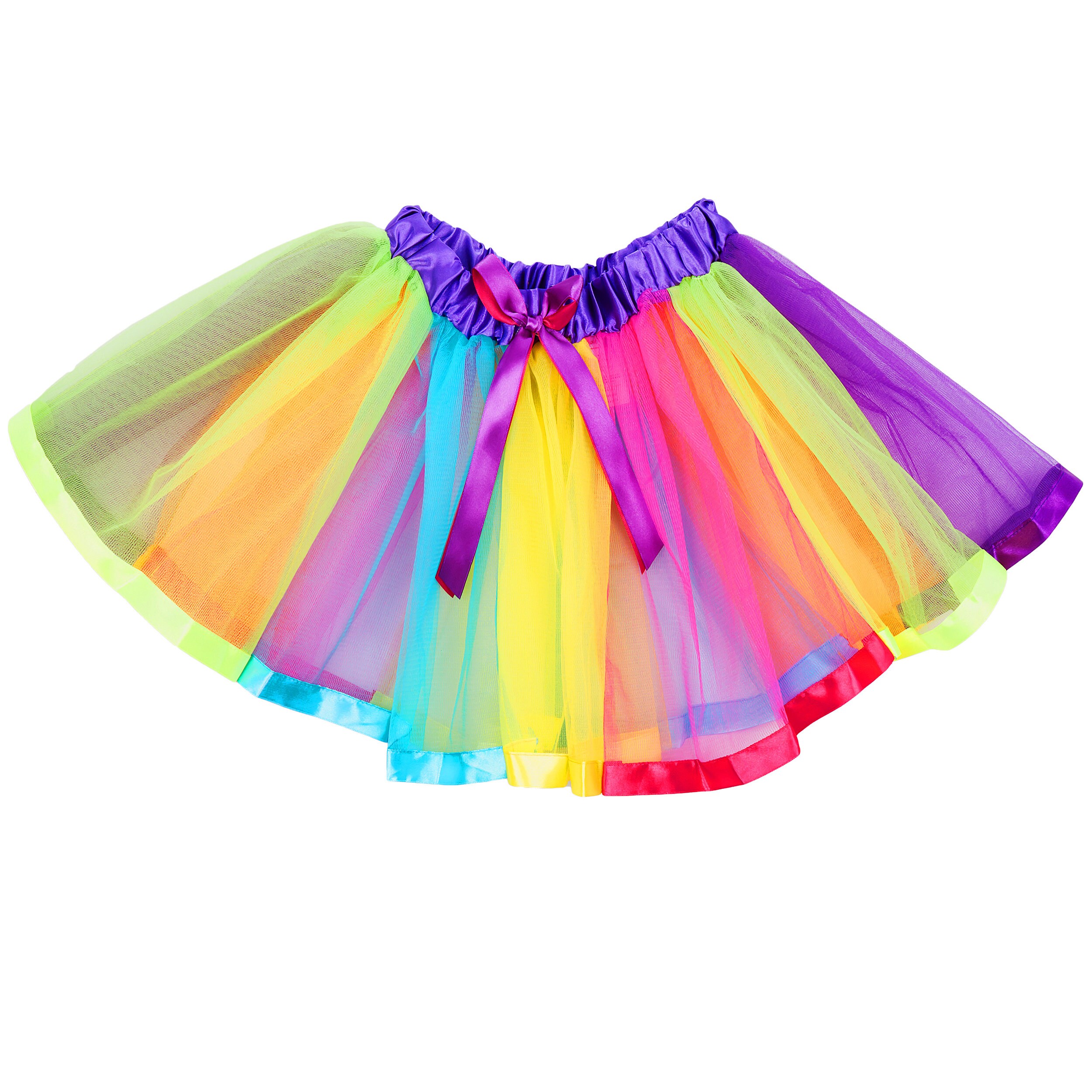 Femme Arc-en-Ciel Jupon Crinoline Tutu Jupe Swing Ruche sous-Jupe