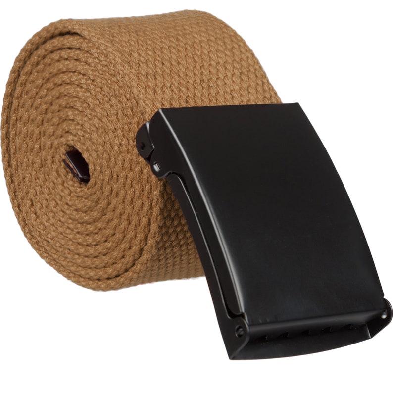 New Canvas bing Unisex Adjustable Belt Mens Plain Belt Etsy UK