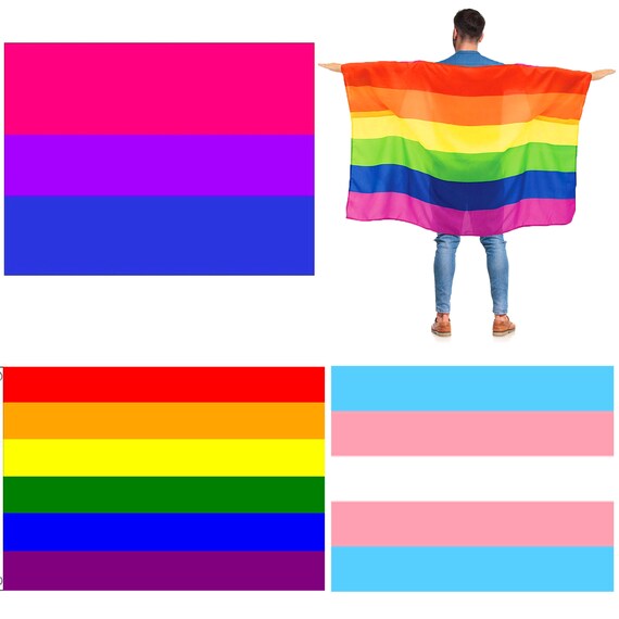 Pride Flags Rainbow Transgender Pansexual 5 X 3 Ft, Rainbow Body Flag,  Diversity LGBTQ, Gay Pride Party Carnival Parade Festivals 