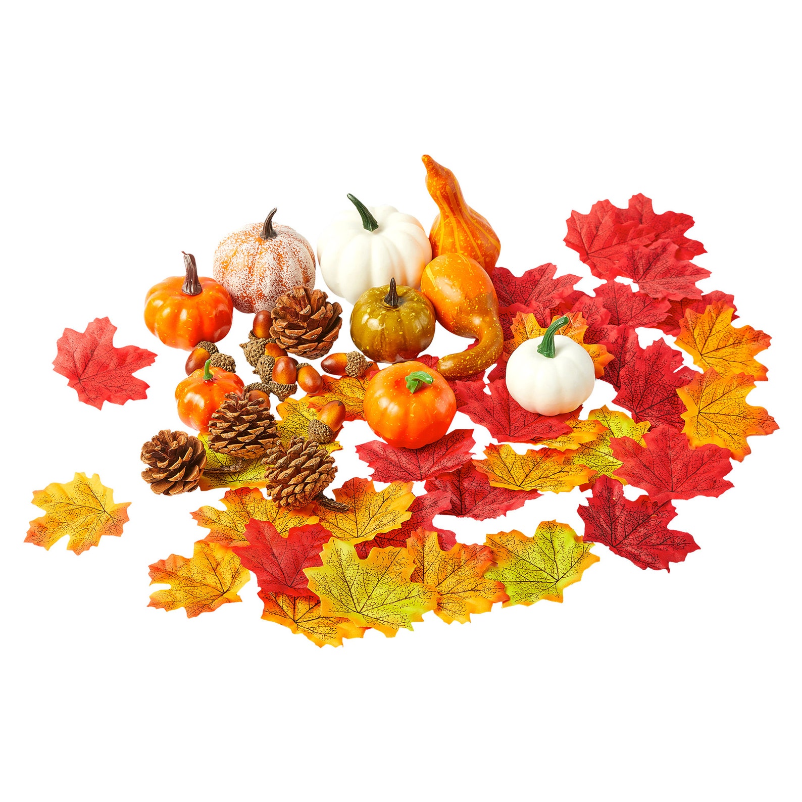 124pc Autumn Pumpkin Decorations Fall Wreath Home Decor Etsy UK