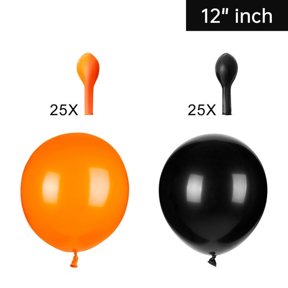 Ballons biodégradables Halloween noir - Décoration Halloween