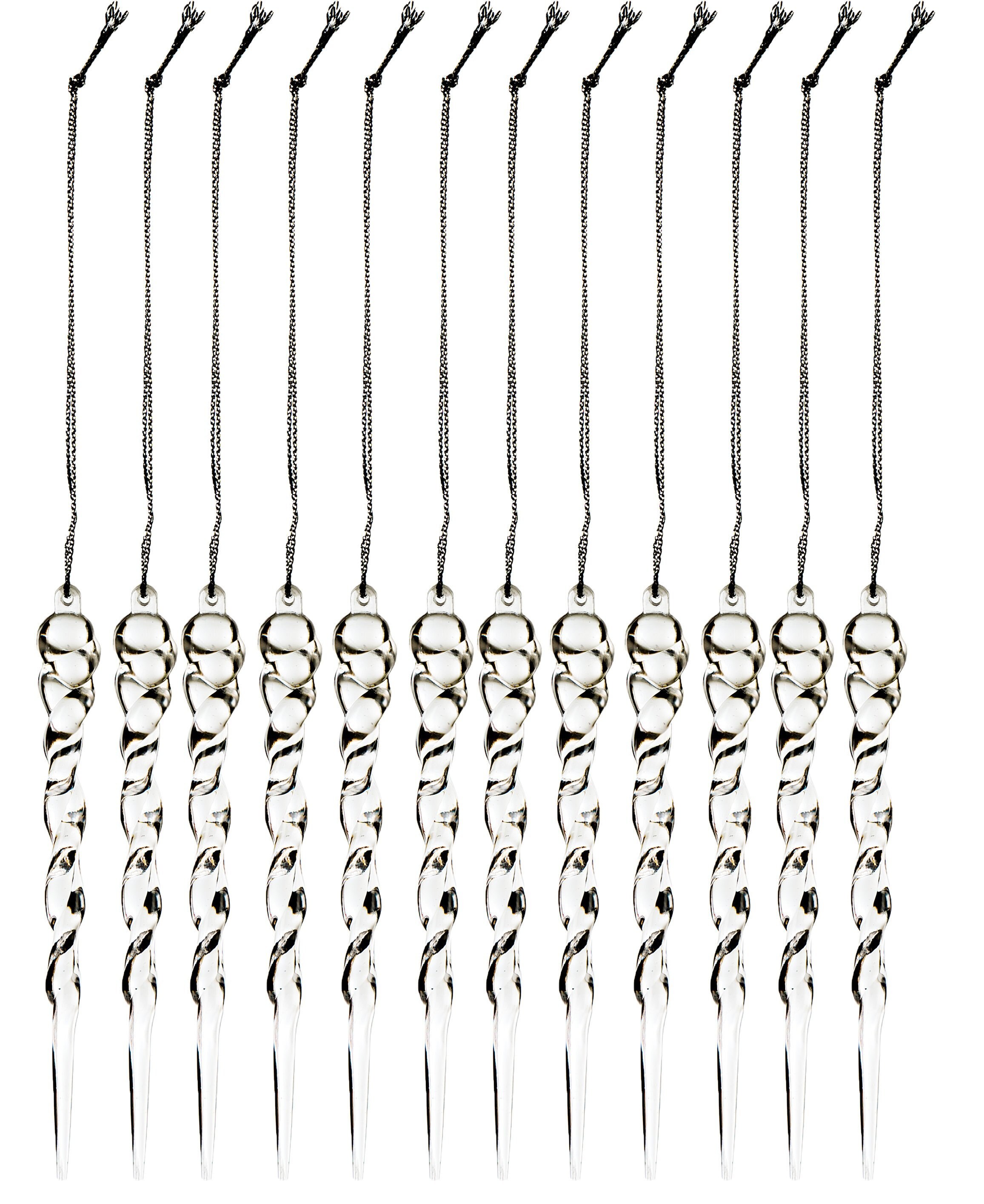 Pack of 12 Icicles for Christmas Tree Christmas Tree Hanging Etsy UK