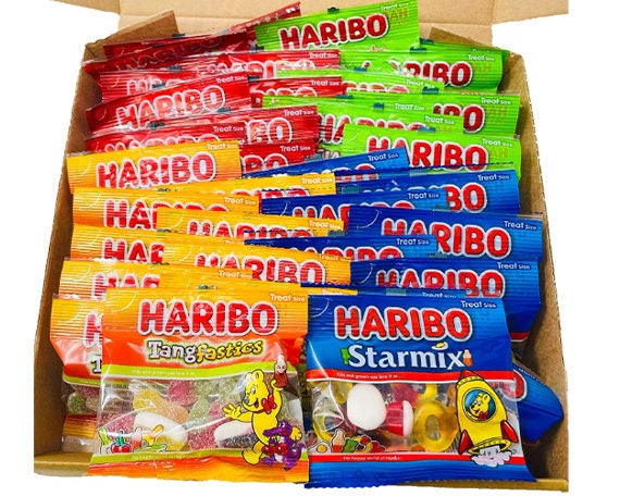 Haribo Sweets 40 sacchetti di caramelle 4 varietà, dolci per