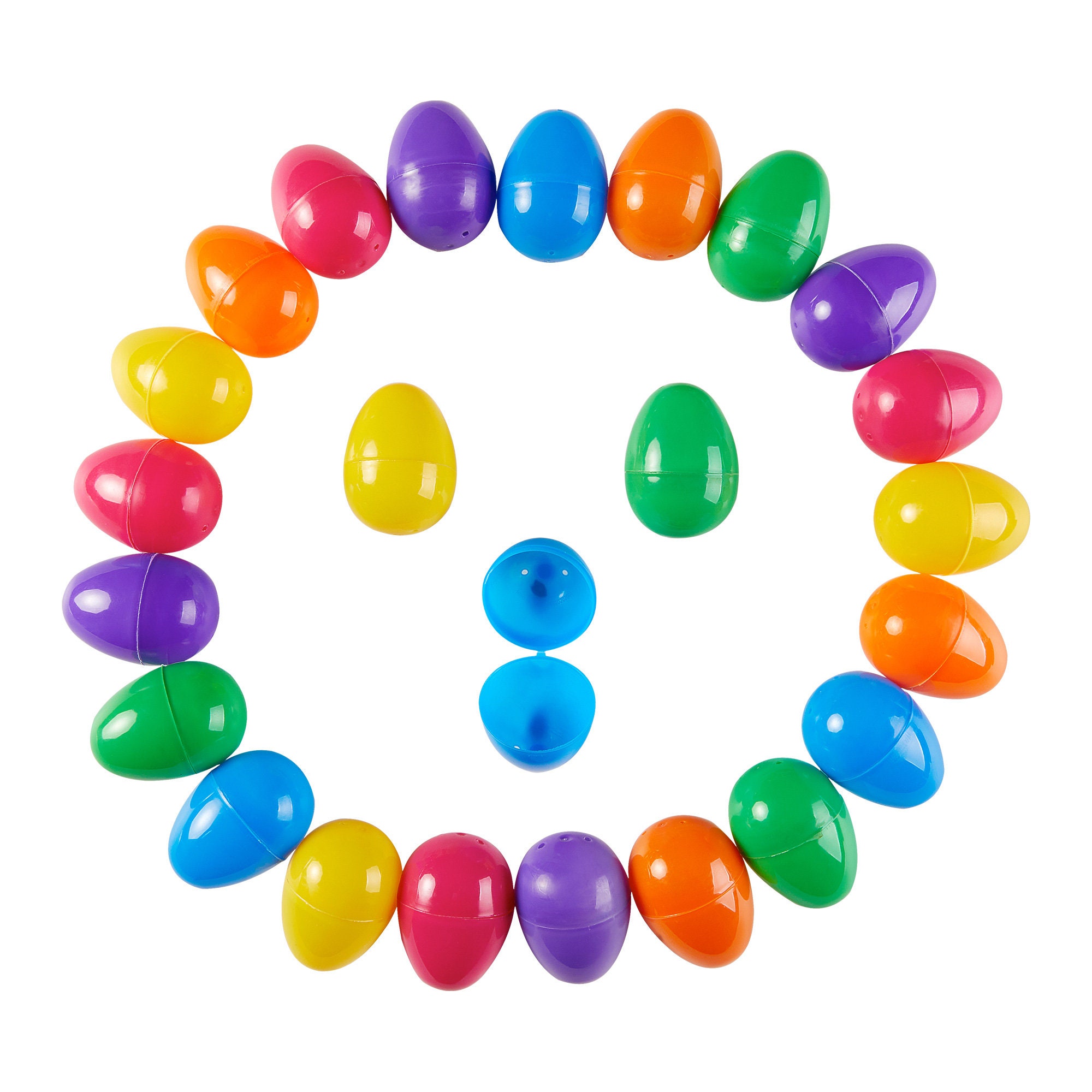 50 X Plastic Egg Fillable Egg Easter Eggs Plastic Easter Etsy