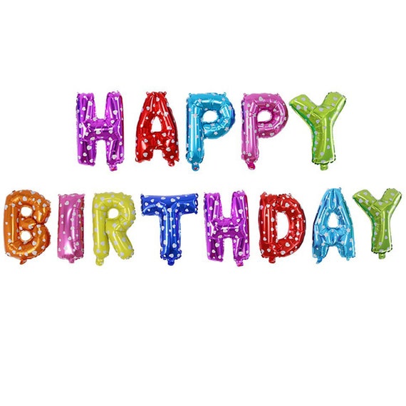 /' HAPPY BIRTHDAY /' FOIL WALL BANNER BOY GIRL ADULT PARTY CELEBRATION