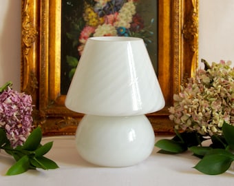Bucaneve, Original Vintage Swirl Murano Lamp, Italy, 1970s