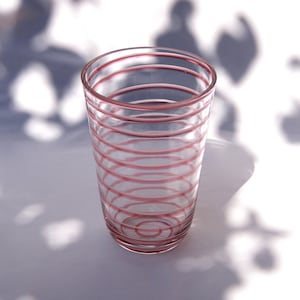 ChupaChups, vaso vintage Murano rosa, Itália, década de 1970